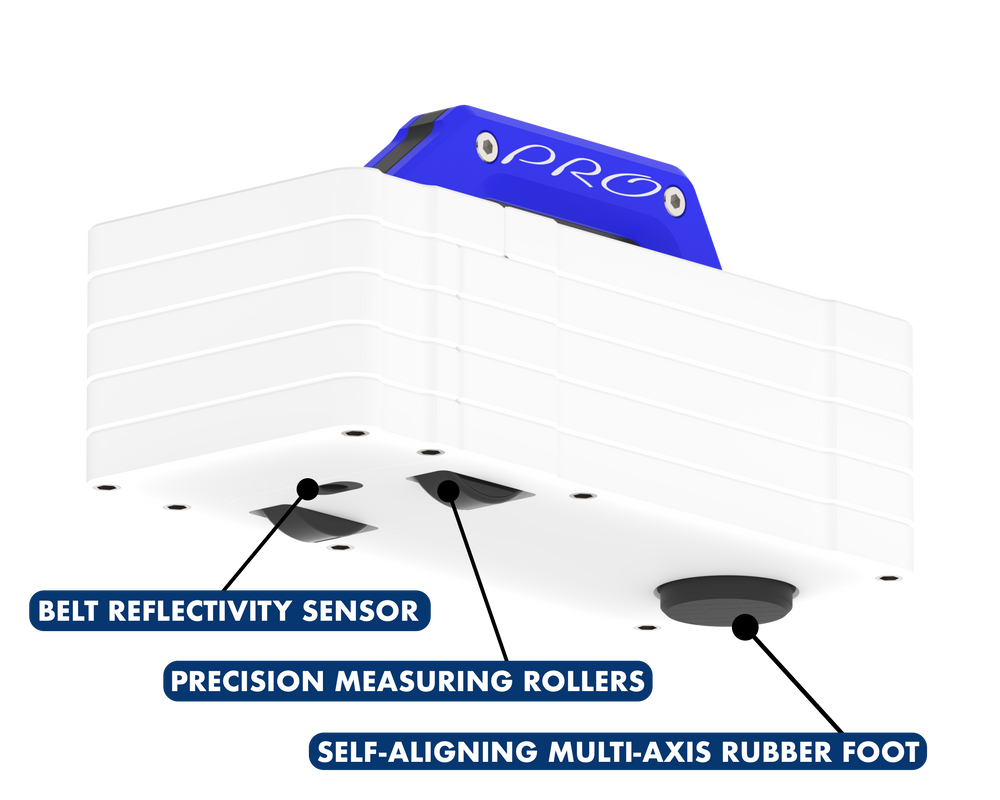 Caliveyor PRO rollers, sensor, and feet